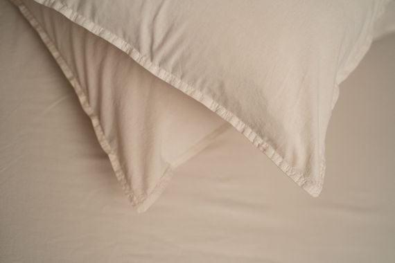 Комплект постільної білизни SoundSleep Stonewash євро 200х220 см бежевий (93593007) | Зображення 7