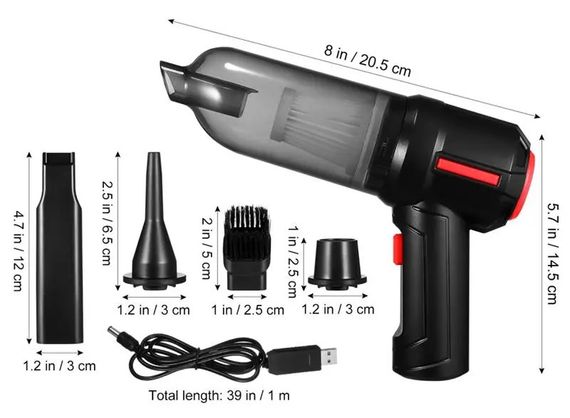 Пилесос портативний автомобільний XPRO DK-03/HL-103B чорний (43703-DK-03_405) | Зображення 8