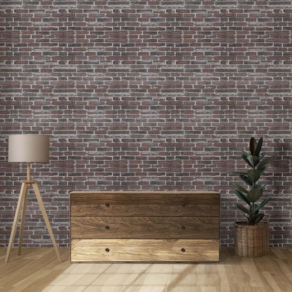 Самоклеюча 3D панель під червону катеринославську цеглу 3080x700x3мм SW-00001761 | Зображення 6