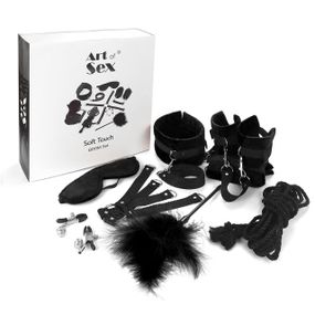 BDSM-набор Art of Sex – Soft Touch BDSM Set, черный, 9 предметов Sex Aura