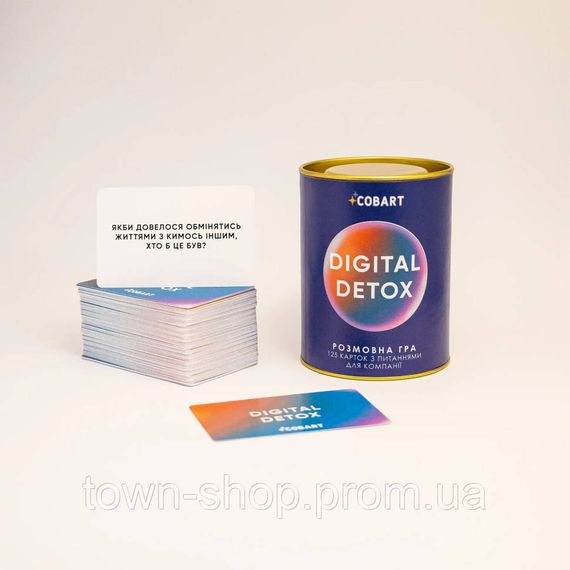 Разговорная-настольная игра "Digital Detox" CBRT-9993, 125 карточек | Зображення 1
