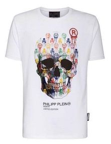 Футболка мужская с принтом повседневная S Белая