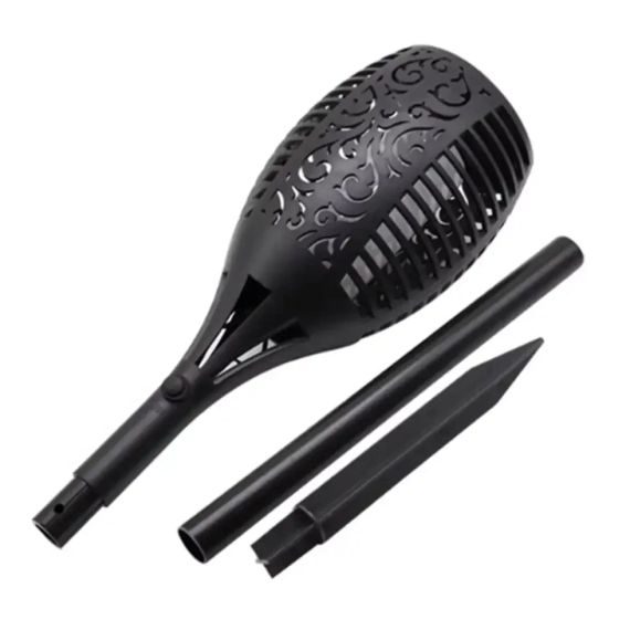 Водонепроницаемый фонарь 80 см с эффектом пламени Solar flame led light sensor activated | Зображення 1