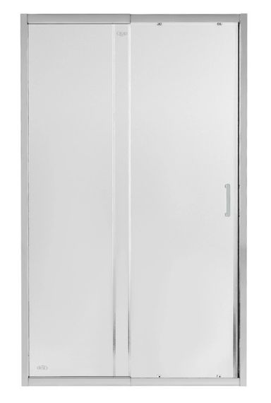 Душові двері в нішу Qtap Taurus CRM2013-14.C6 130-140x200 см, скло Clear 6 мм, покриття CalcLess (TAUCRM201314C6)