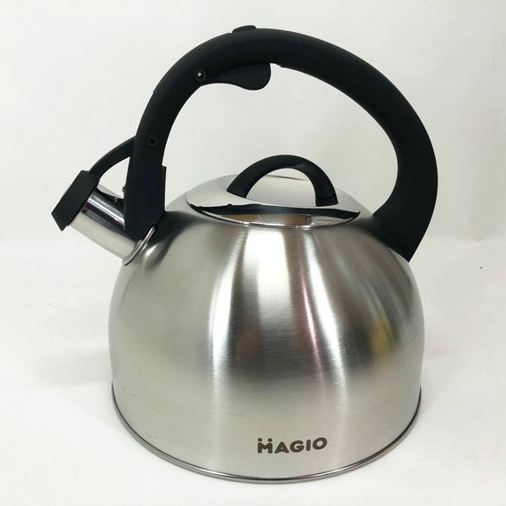 Чайник з одинарним дном Magio, Чайник металевий зі свистком, Нержавіючі чайники зі свистком US-56 | Зображення 3