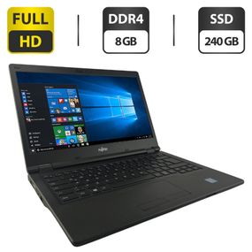 Ноутбук Fujitsu LifeBook E548 / 14" (1920x1080) IPS / Intel Core i5-7200U (2 (4) ядра по 2.5 - 3.1 GHz) / 8 GB DDR4 / 240 GB SSD / Intel HD Graphics 620 / WebCam б/в