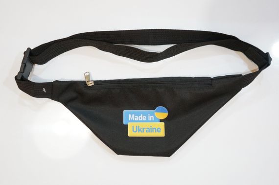 Сумка поясна бананка 4Profi з принтом "Made in Ukraine" з одним відділенням