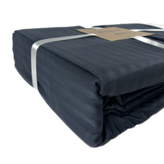 Комплект постільної білизни SoundSleep Stripe Dark Grey сатин-страйп євро 200х220 см темно-сірий (2251736516015) | Зображення 6