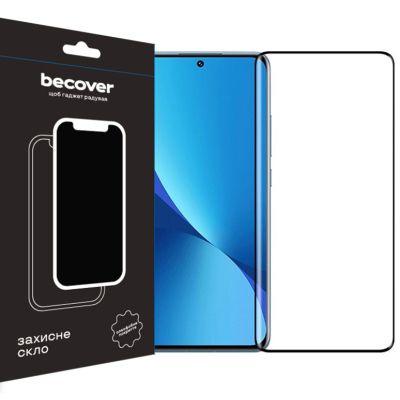 Стекло защитное BeCover Xiaomi Redmi 12 Black (709610)