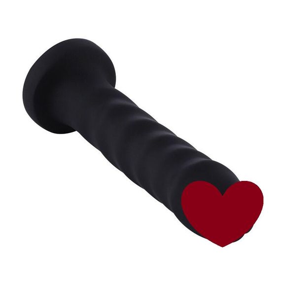 Силіконовий фалоімітатор для секс-машин Hismith 7.1″ Anal Dildo Black, система KlicLok Sex Aura