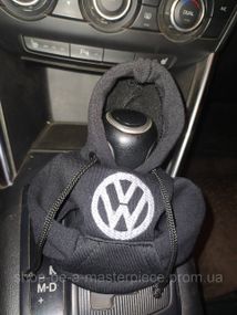 Чехол кофта Худи аксессуар на КПП Car Hoodie фольцваген Volkswagen черный подарок автомобилисту 10070