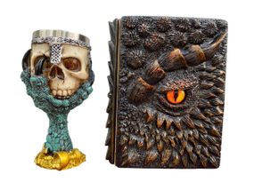 Подарунковий набір Келих 3D Лапа Дракона та Блокнот 3D «Жар Серця Дракона»