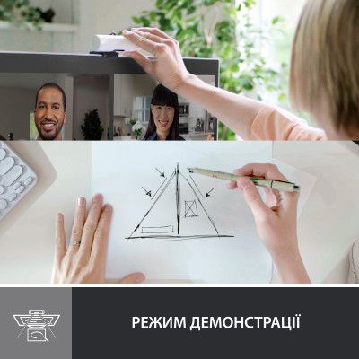 Веб-камера Logitech Brio 500 Off-White (960-001428) | Зображення 9