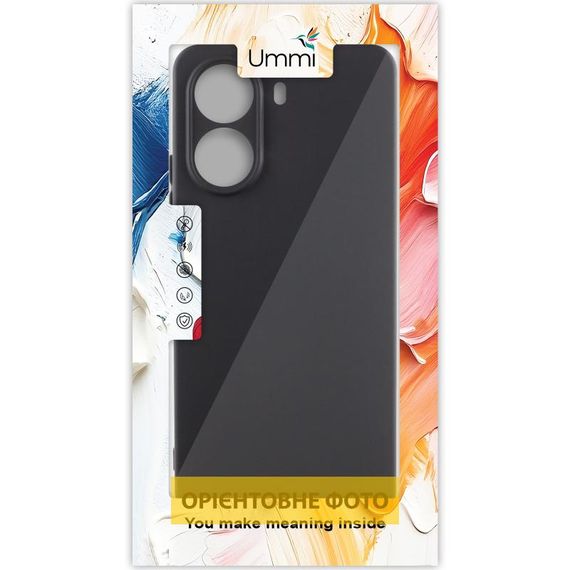 Чехол Silicone Cover Ummi Lakshmi Full Camera (AA) для Motorola Edge 60 Pro Черный / Black | Зображення 1
