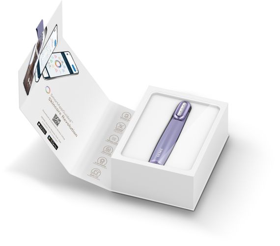 Пристрій для зміцнення і тонізації шкіри обличчя з поворотною головкою GESKE Skin Firming Wand 7в1 purple | Зображення 8