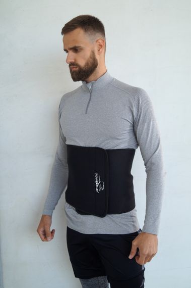 Пояс для схуднення PowerPlay 4301 (100*30 см) Чорний | Зображення 4