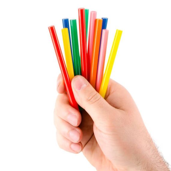 Комплект стрижнів клейових кольорових 7,4*100 мм, 12 од. INTERTOOL RT-1031 | Зображення 1