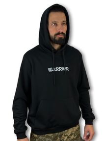 Чорна ХУДІ з принтом "WARRIOR" Розмір M