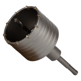 Коронка по бетону Grad Ø80×70 мм 10 зубців + хвостовик 110 мм SDS-plus (1514405)