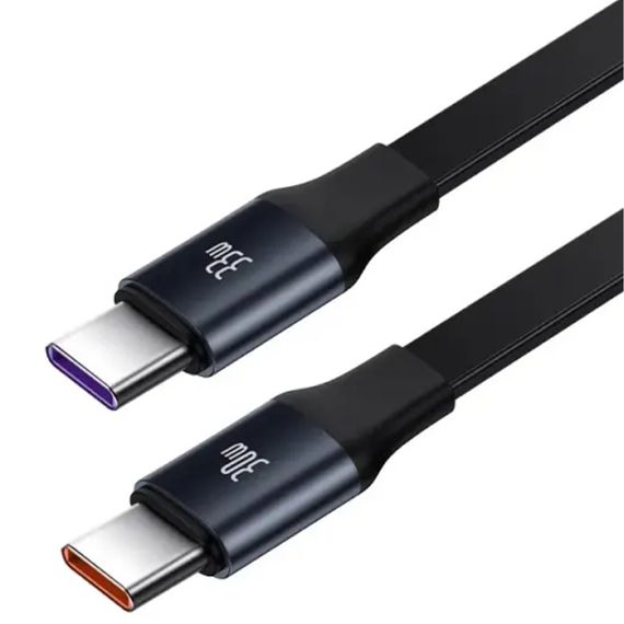 АЗП Baseus Enjoyment PD33W with retractable cables (2USB-C) (C00035500111) Black | Зображення 2