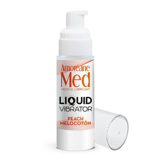 Лубрикант з ефектом вібрації Amoreane Med Liquid Vibrator Peach (30 мл) sexstyle | Зображення 3