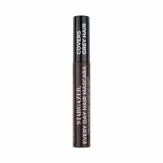 Туш натуральна для зафарбовування сивини волосся Чорна Stargazer Every Day Hair Mascara Black