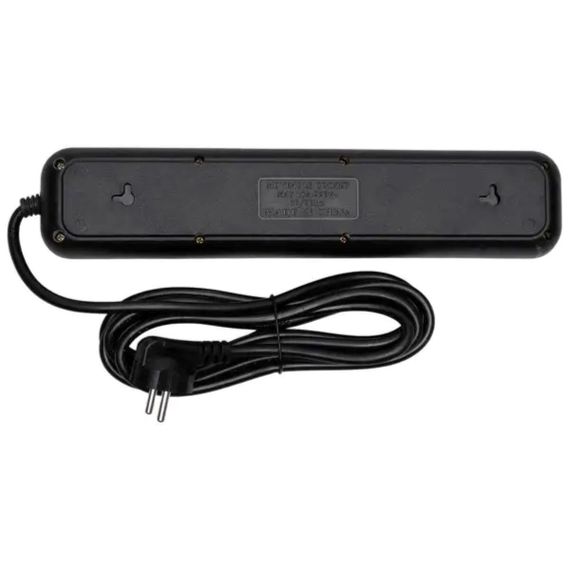 Мережевий фільтр-подовжувач 5 розеток 3xUSB-A 1xUSB-C 3м чорний HP-5-42 | Зображення 4