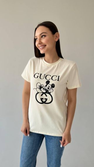 Жіноча футболка Gucci молоко | Зображення 3