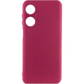 Чехол Silicone Cover Lakshmi Full Camera (A) для Oppo A38 / A18 Бордовый / Marsala