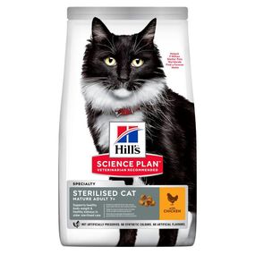 Сухий корм Hill's SP Mature Adult 7+ Sterilised для зрілих котів від 7 років з куркою 3 кг