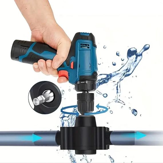 Насос на дрель для перекачки жидкостей / Насадка на шуруповерт / Насадка-насос для перекачки топлива и воды | Зображення 1