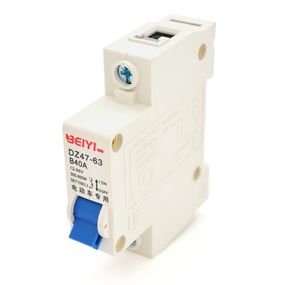 Автоматичний вимикач змінного струму BEIYI DZ47-63-1P-B40A, B40A, 300-800W. 12-96V