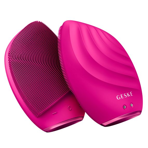 Електронна ультразвукова щітка для обличчя GESKE Sonic Facial Brush 5в1 magenta | Зображення 5