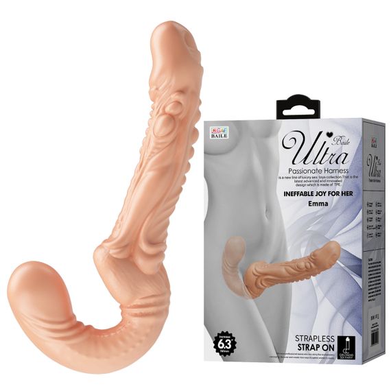 Безремінний страпон - Ultra Passionate Harness Emma 6.3" Sex Aura
