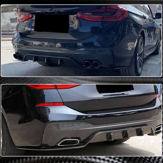 Дифузор заднього бампера V2 (для M-Sport 2017-2020, Карбон) для BMW 6 серія G32 2017- рр | Зображення 3
