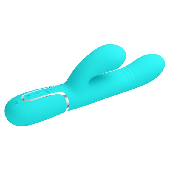 Вібромасажер із поступальним рухом серії Pretty Love - Mariana Twinkled Green 7 vibration functions 4 rolling functions, Sex Aura | Зображення 5