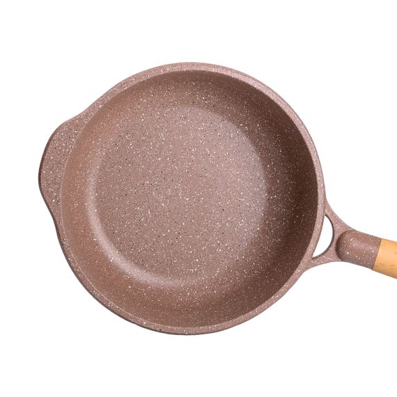 Алюмінієвий сотейник 2,7 л з мармуровим антипригарним покриттям Ø 24 см HP-4-436CO | Зображення 1