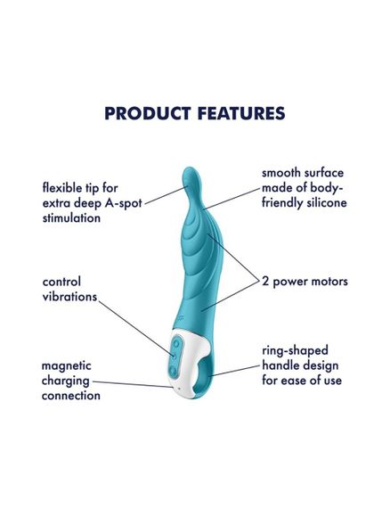 Вібратор для точки А Satisfyer A-Mazing 2 Turquoise | Зображення 3