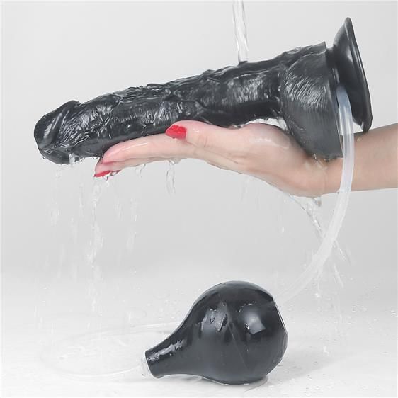 Фаллоимитатор - Squirt Extreme Dildo 10" Black Sex Aura | Зображення 1