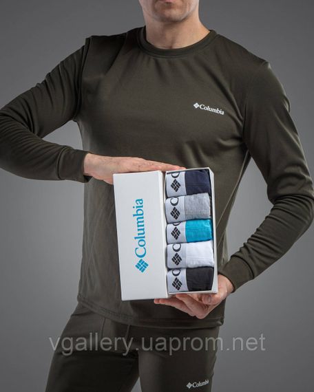 Набір трусів Columbia, подарунковий комплект трусів Коламбія в коробці на 2-5 штук, білизна Columbia 2-5 шт