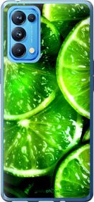 Чохол на Oppo Reno5 Pro Зелені часточки лимона "852u-2239-2448"