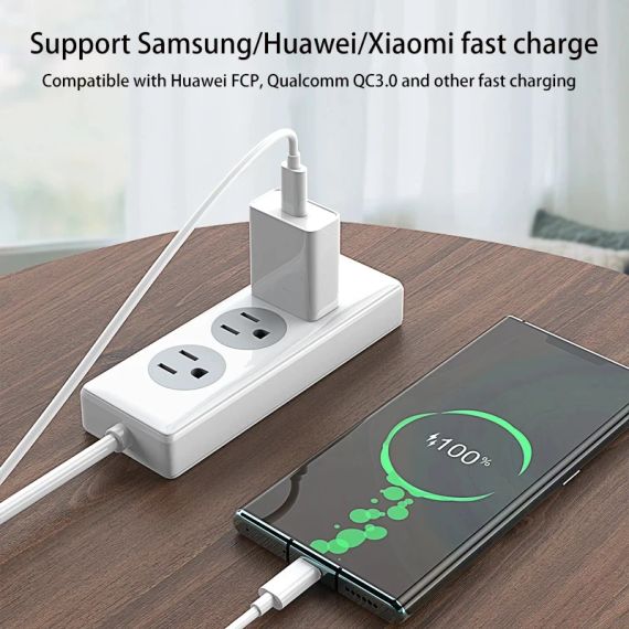 Кабель для зарядки и передачи данных ViewSonic flash charging Type-C For Type-C cable ( 7A ) 1 метр | Зображення 4