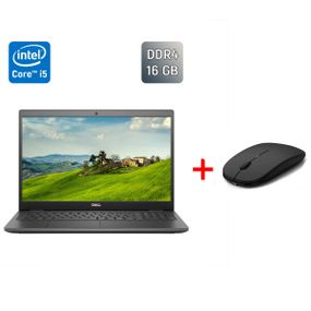 Ноутбук Б-клас Dell Latitude 3510 / 15.6" (1920x1080) IPS / Intel Core i5-10210U (4 (8) ядра по 1.6 - 4.2 GHz) / 16 GB DDR4 / 240 GB SSD / Intel UHD Graphics / HDMI / WebCam б/в + Подарунок Бездротова миша / USB