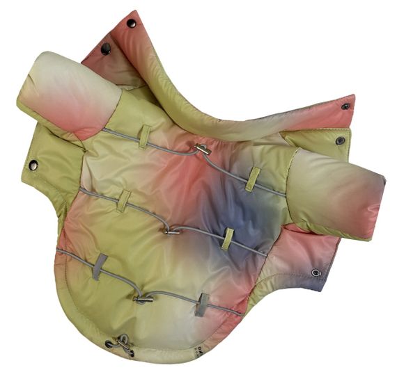 Куртка з фіксаторами тайдай жовта K-84 | Зображення 2