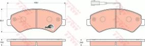 Колодки гальмівні дискові PEUGEOT/CITROEN/FIAT Boxer/Jumper/Ducato 06, TRW (GDB1703)