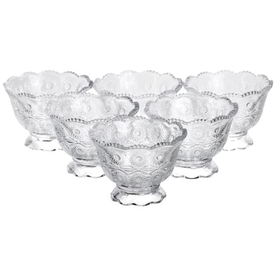 Набір креманок Crystal Daisy 6 штук по 200 мл Yiwu HP-34-74