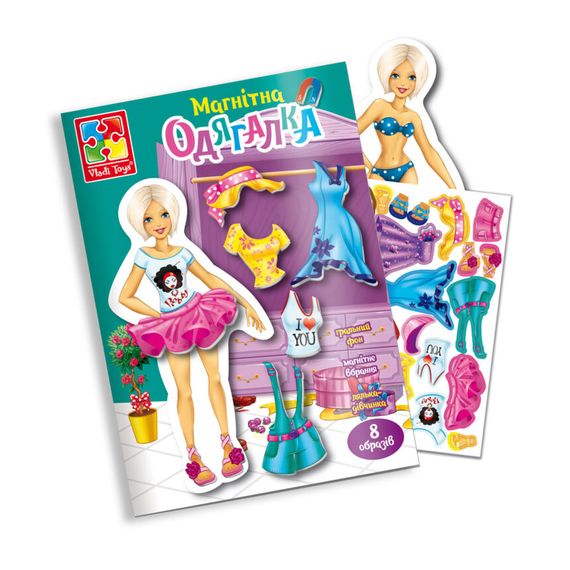 Магнітна гра-одягалка "Блондинка" VT 3204-30 Vladi Toys, в пакеті (4820234760312)