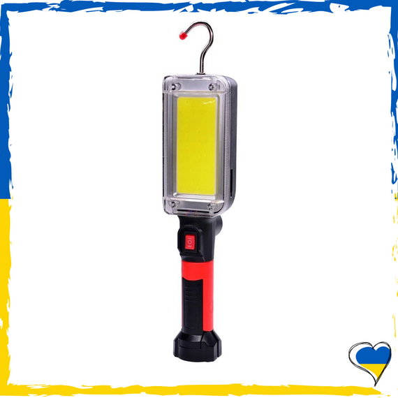 Аккумуляторная лампа подвесная переносная светодиодная автомобильная лампа для авто фонарь с магнитом с крючко