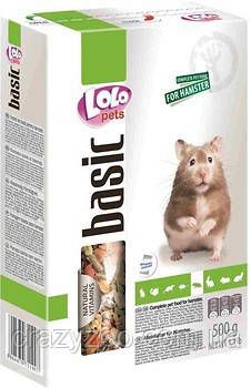 Повнораціонний корм для хом'яків Lolo Pets Basic 500 г LO-71100
