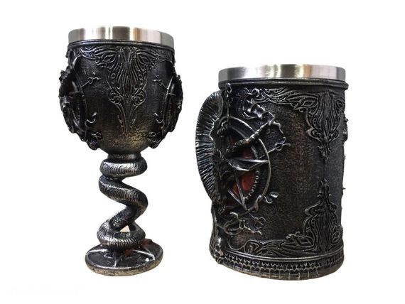 Подарунковий набір Кухоль Бокал 3D Гра Престолів Game Of Thrones Baphomet Бафомет Подарунок | Зображення 2